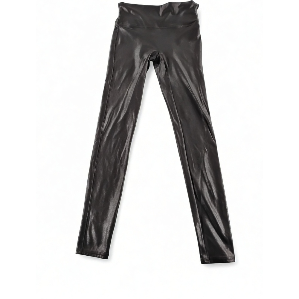 Spanx Size Small Faux Leather Leggings Athleisure Stretch Pull On Fitted Pants